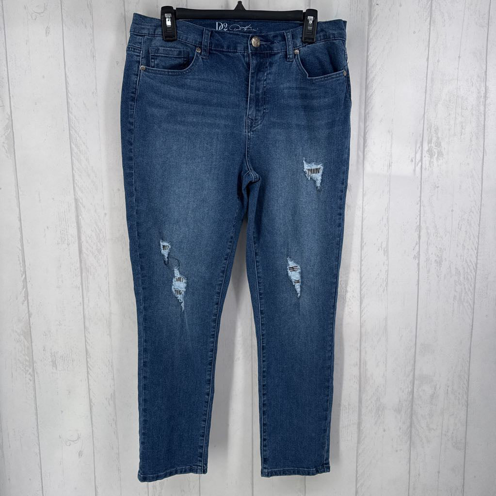 12 distressed jeans