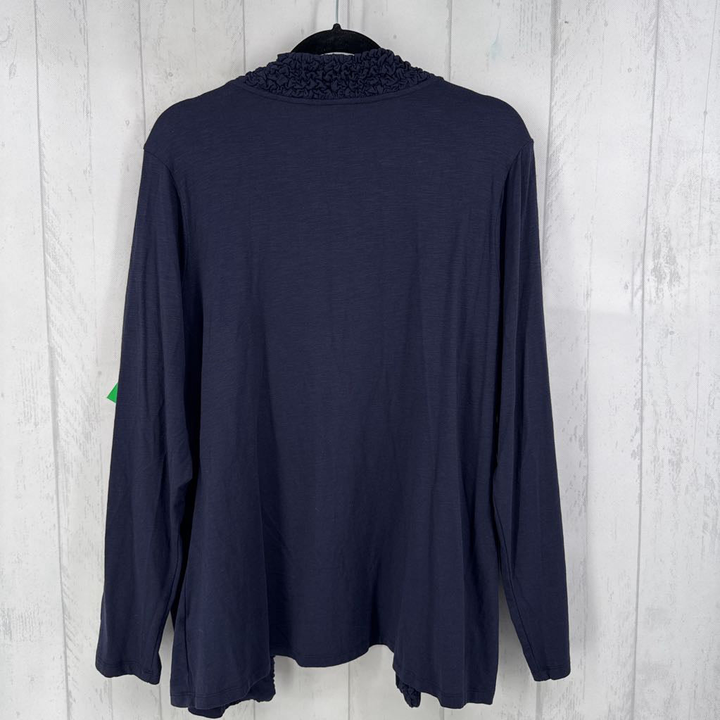 XL l/s open cardigan