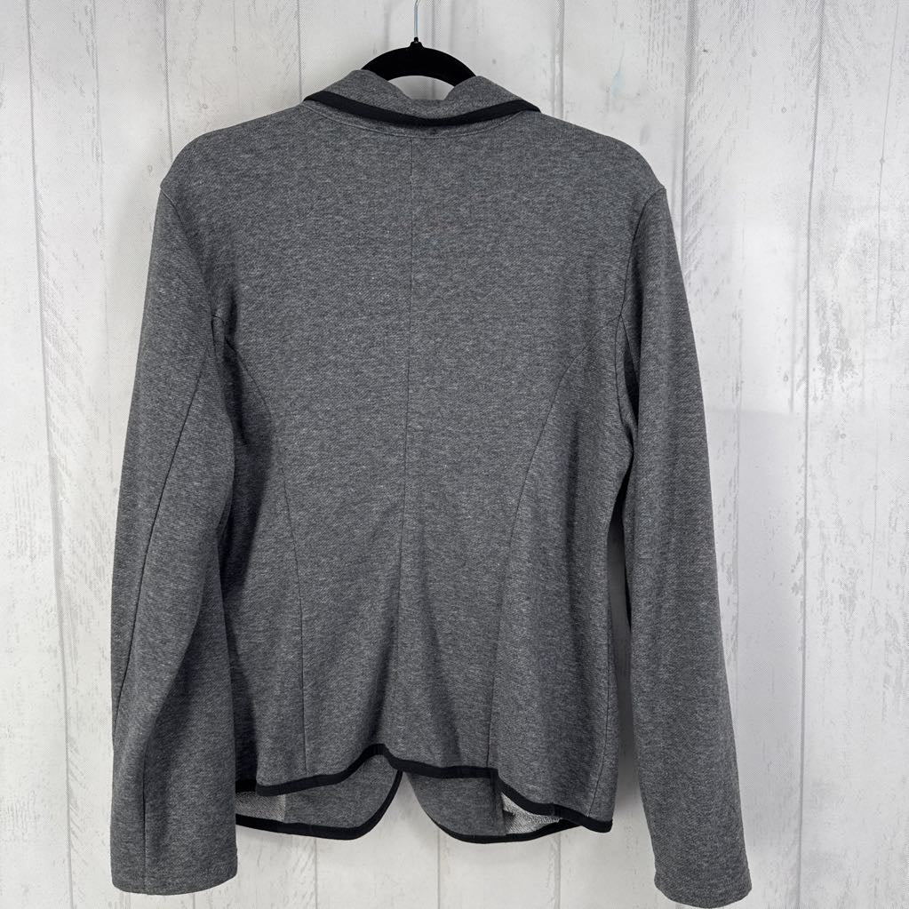 2 l/s button knit blazer