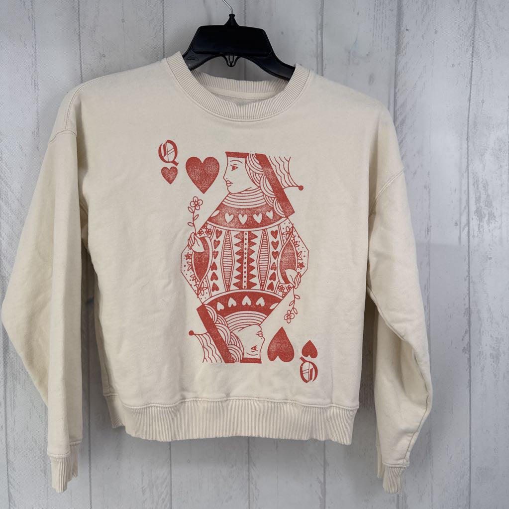 XS l/s queen of hearts sweatshirt