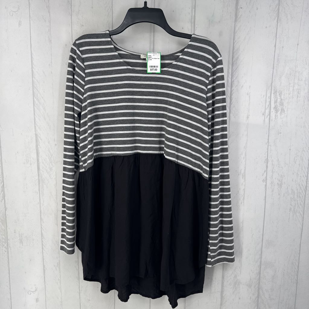 R27 L l/s stripe top