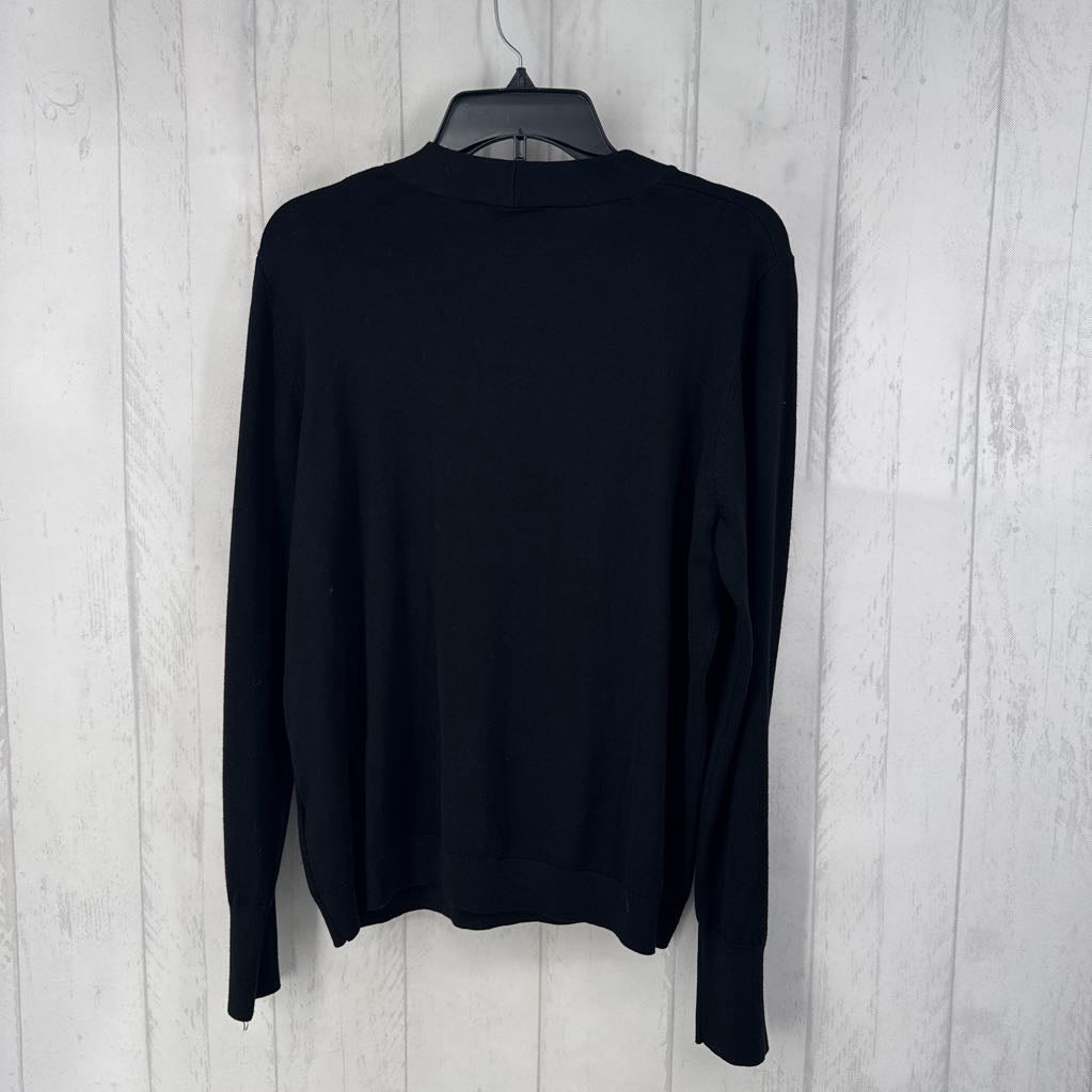 XL button detail l/s sweater