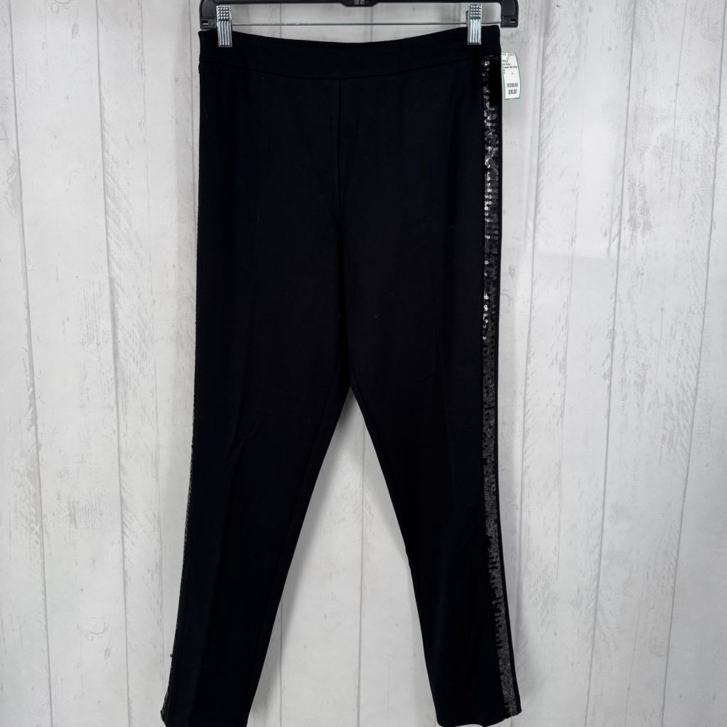 M sequin side stripe pull on pants