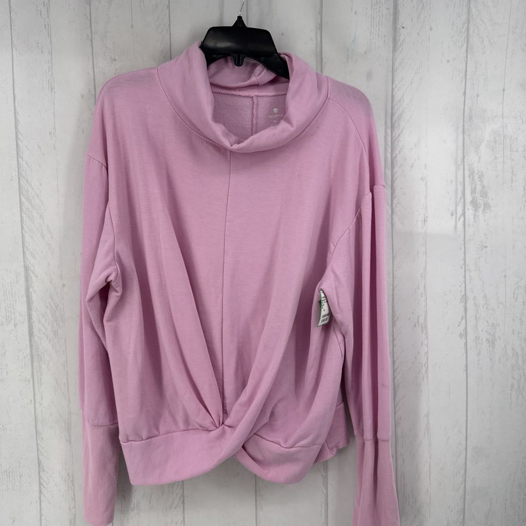 XL l/s cowl neck twist top