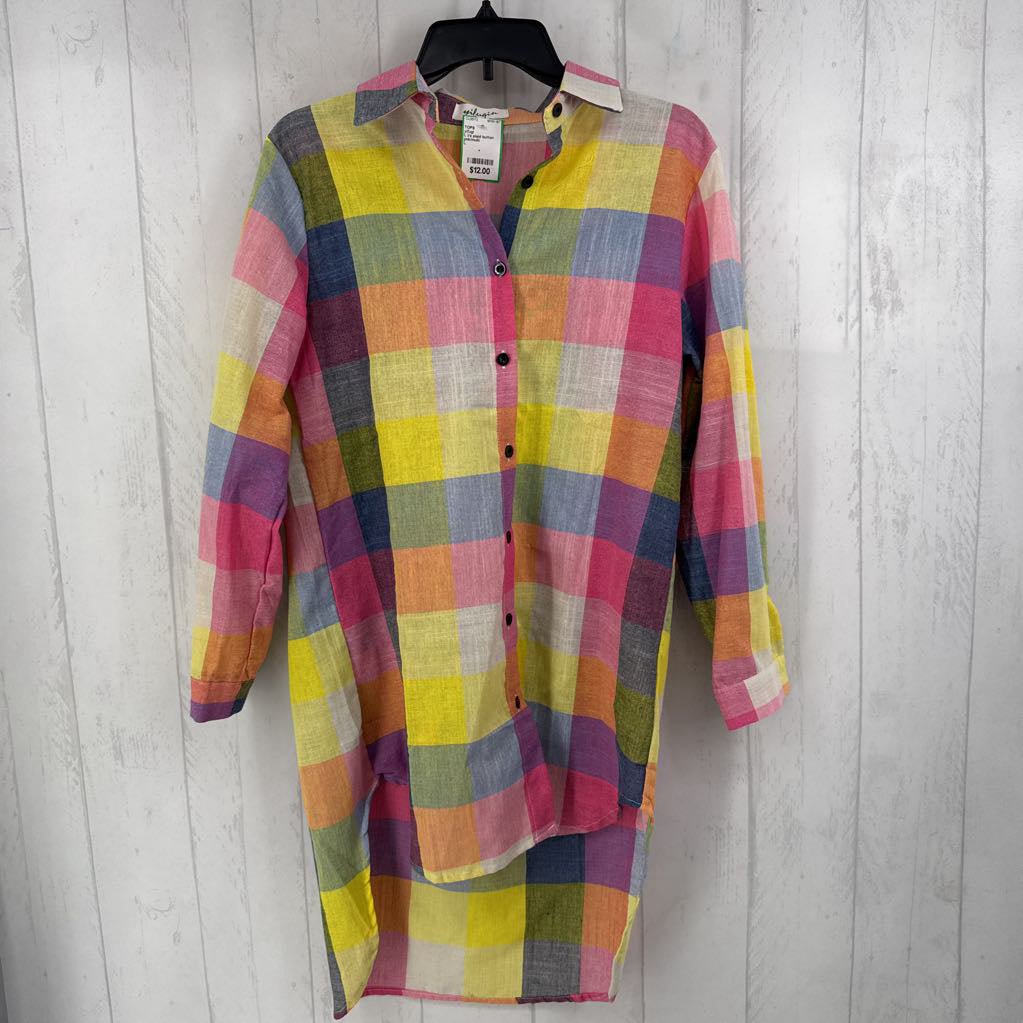 L l/s plaid button shirt