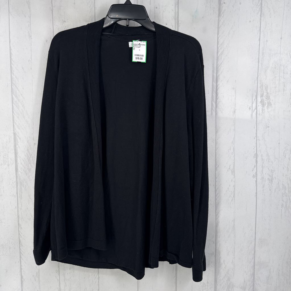 PL l/s open cardigan
