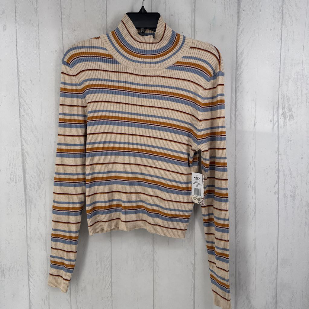 XXL l/s crop stripe top