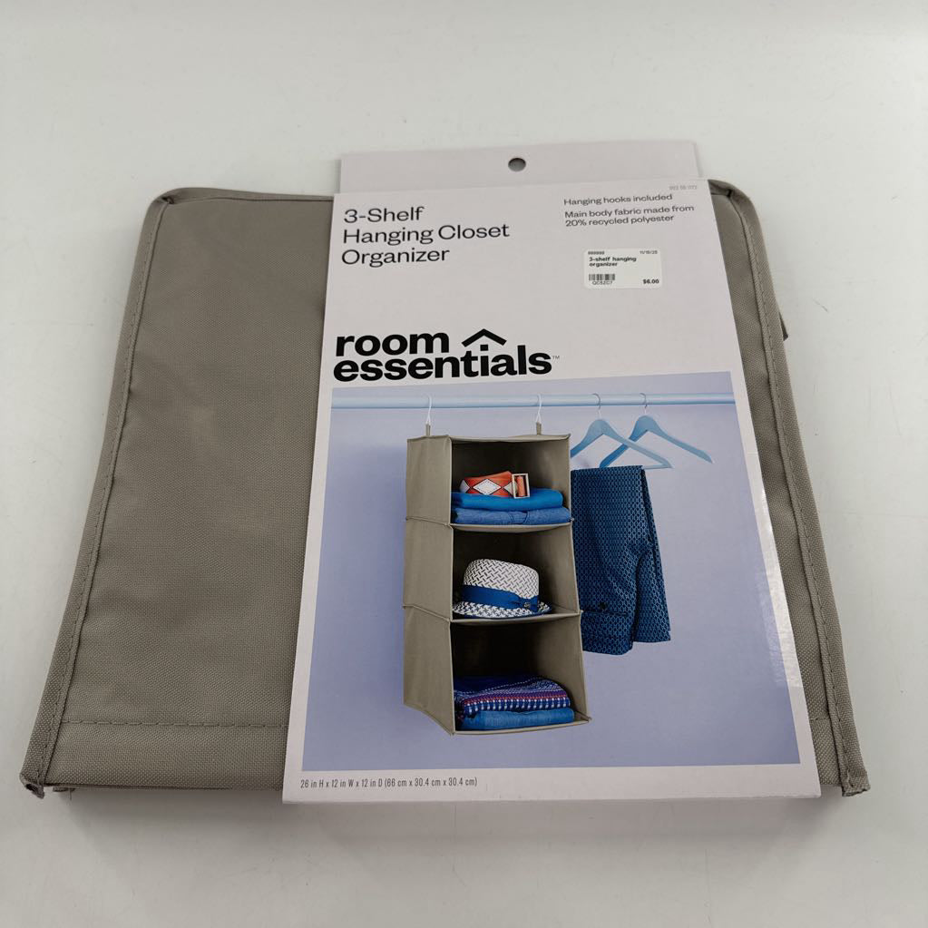 3-shelf hanging organizer