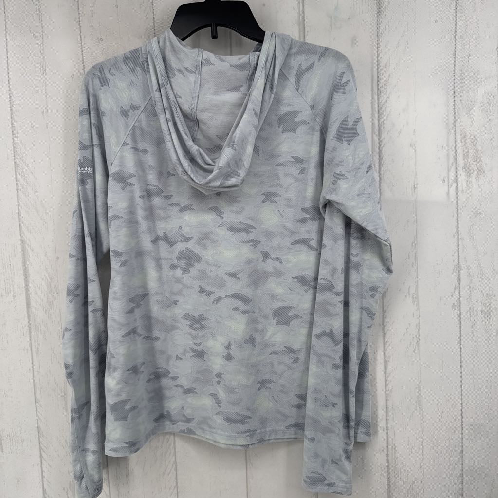 L camo print l/s pullover