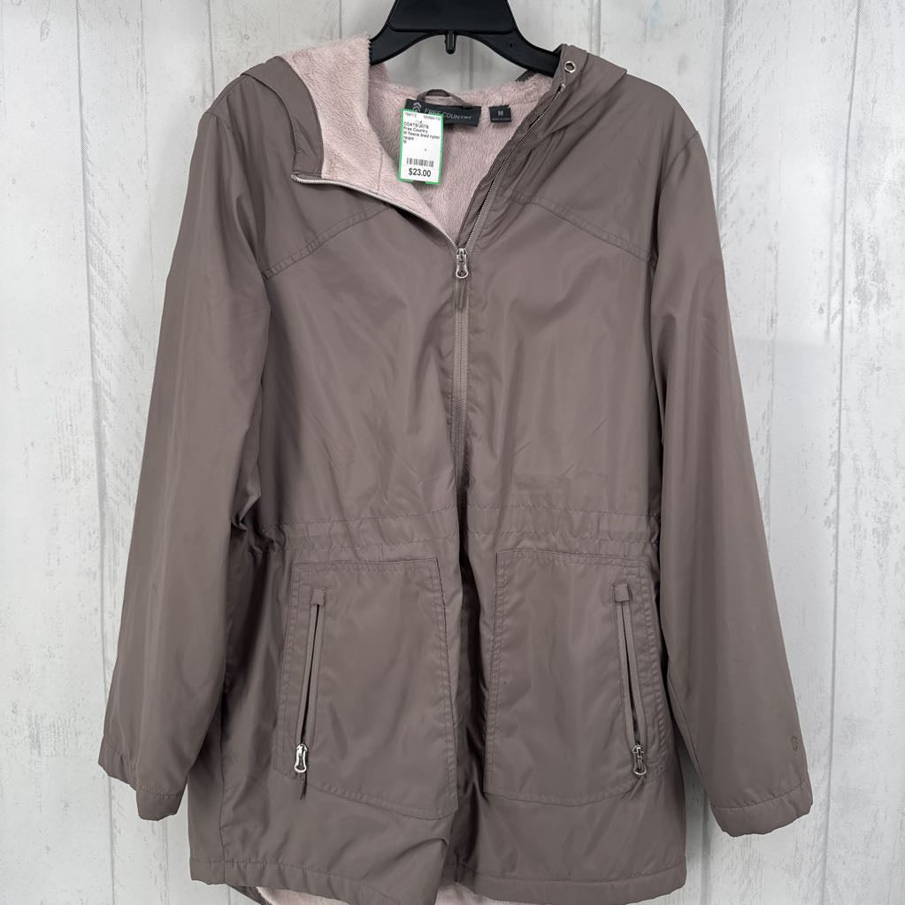 M fleece lined nylon jacket