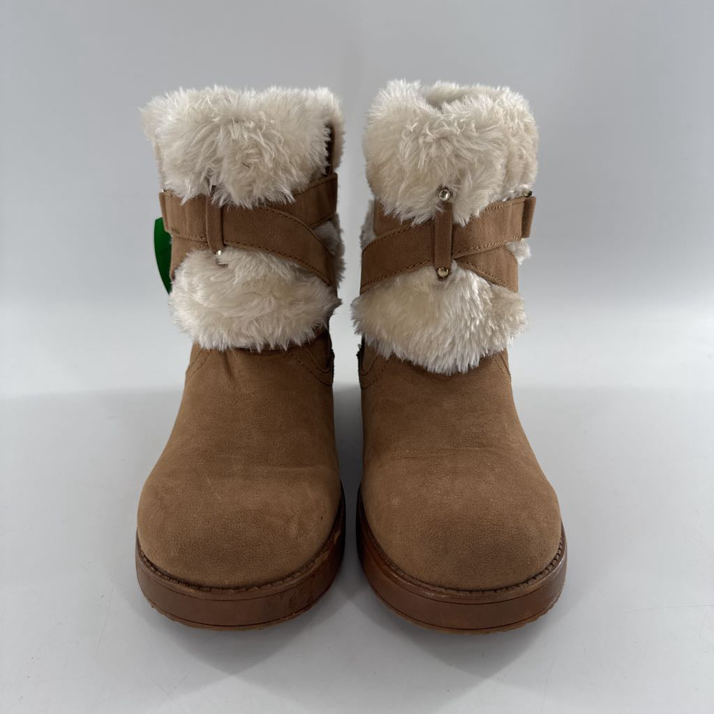 6 faux fur lined slip-on boot