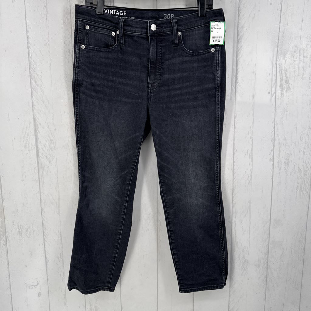 30p slim straight jeans