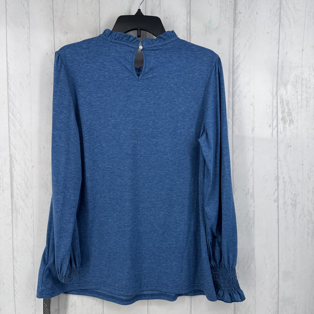 R58 L l/s sheer pleated top