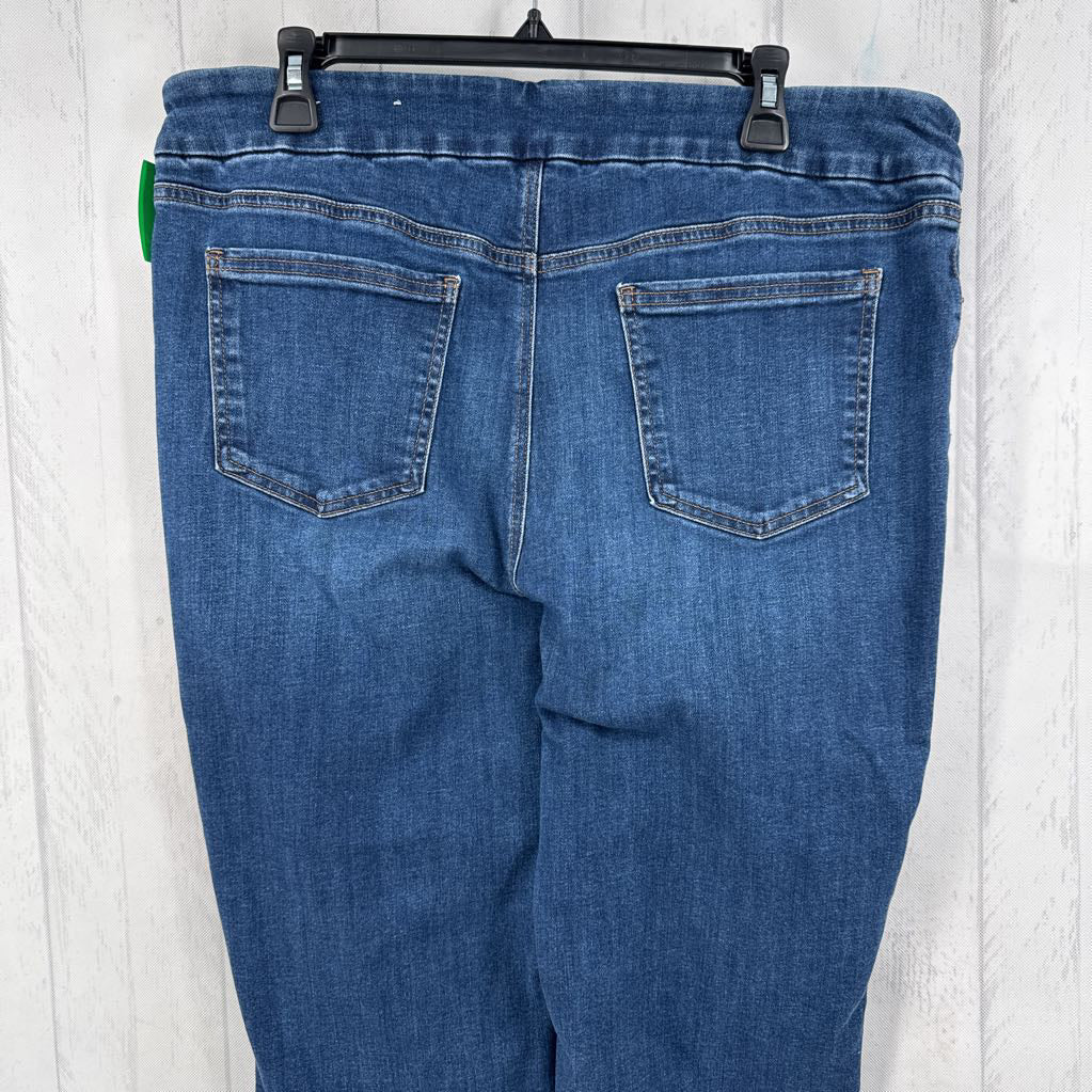 14 pull-on slim bootcut jean