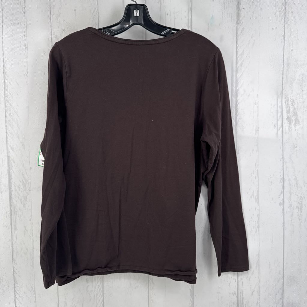 1X scoop neck l/s tee