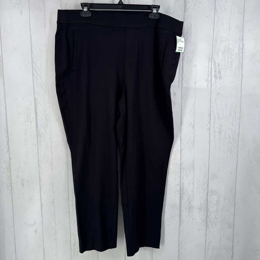 1X pull-on straight leg pant