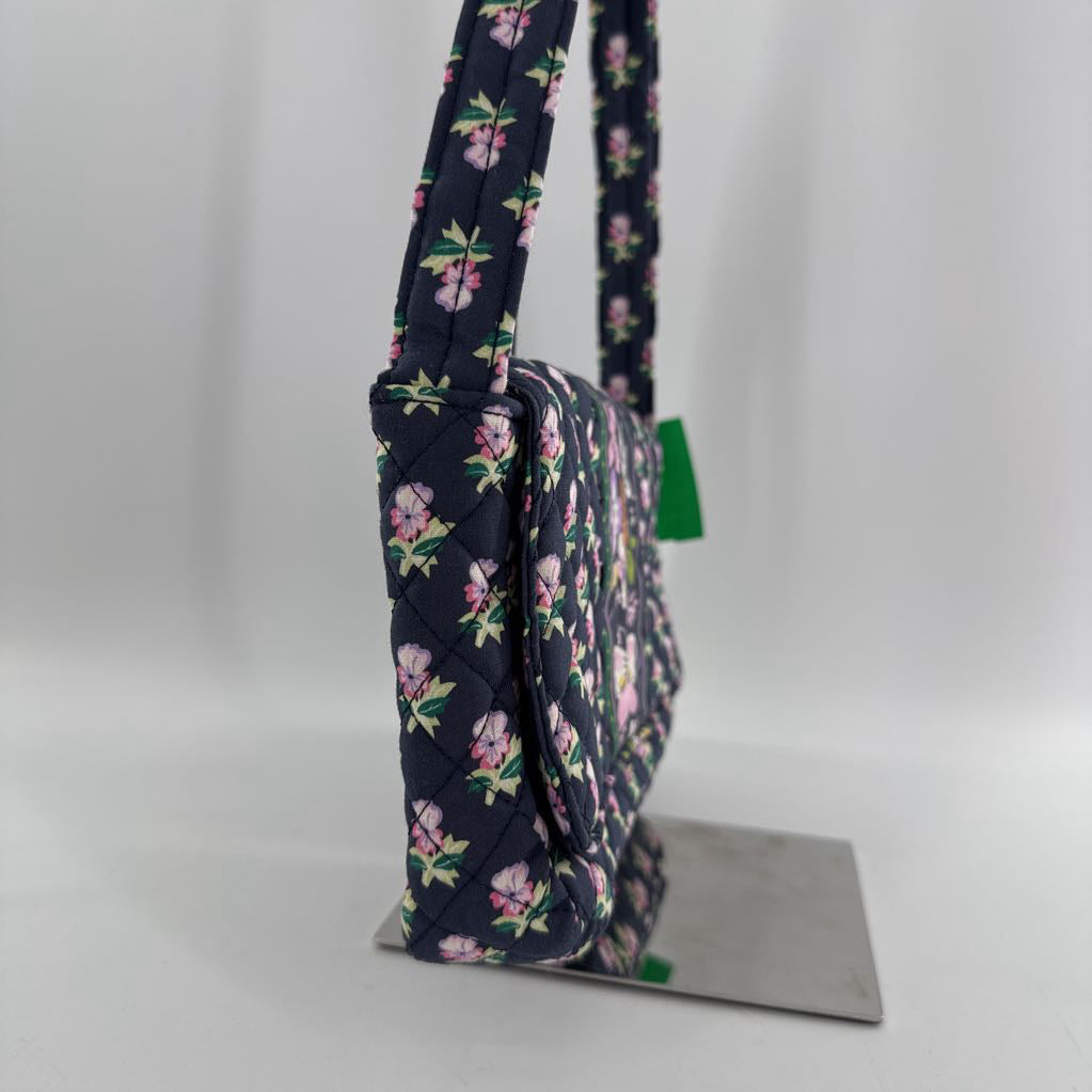 R80 flo print quilted shoulder bag