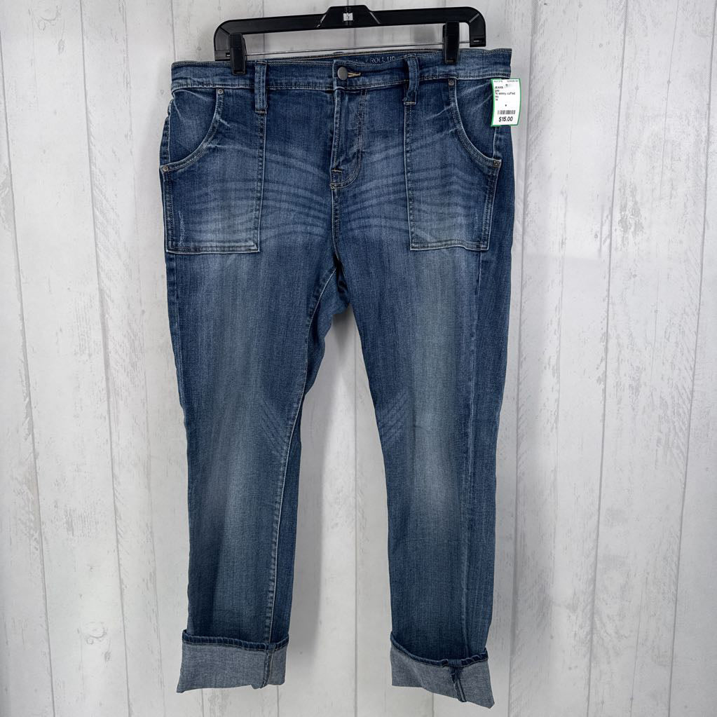 14 skinny cuffed hem jean