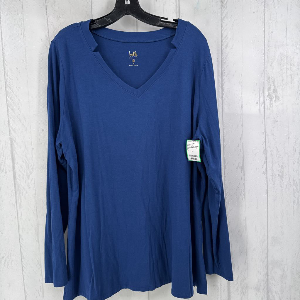 XL v-neck l/s top