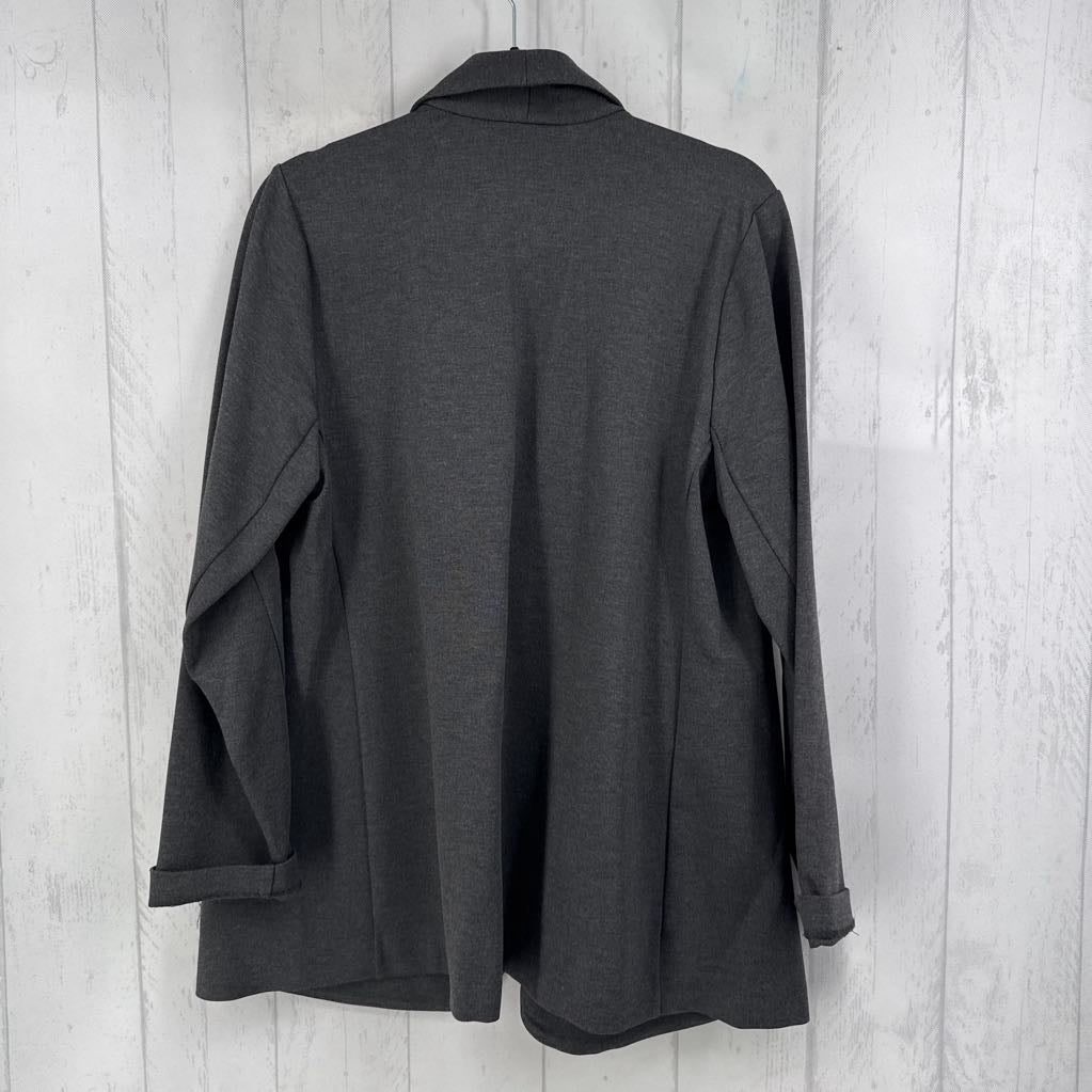 1X single button blazer