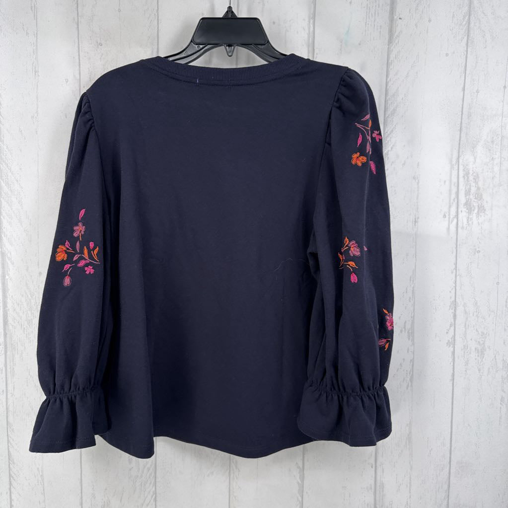 L embroidered sweatshirt