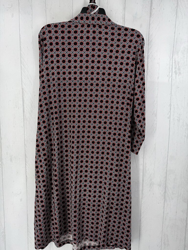 22W printed wrap dress