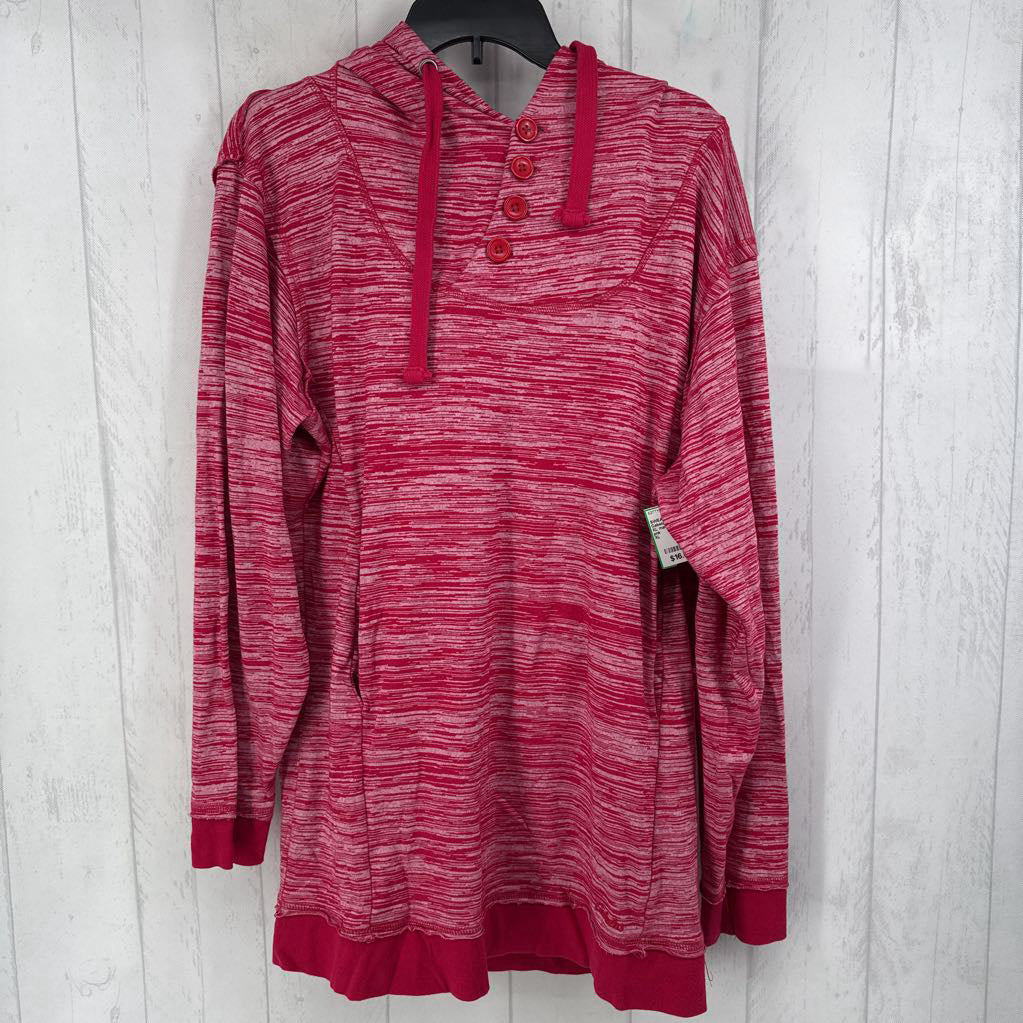 XL marled pullover tunic l/s