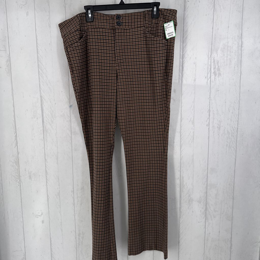 20R plaid bootcut pants
