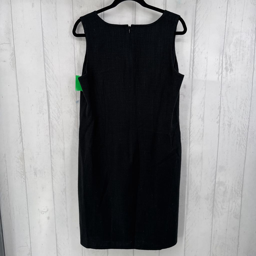 12 textured v-neck slvls lined dress