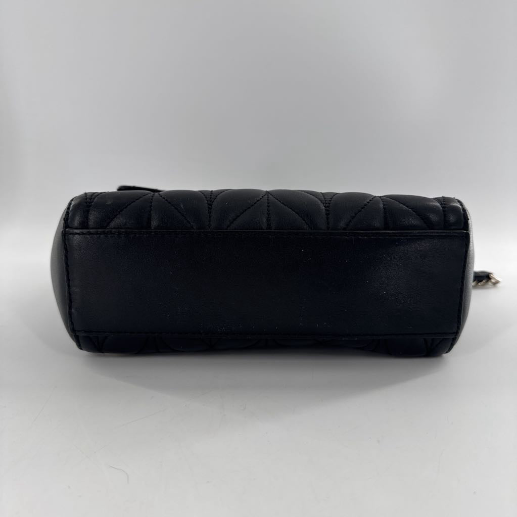 leather quilted chain strap convertible bag