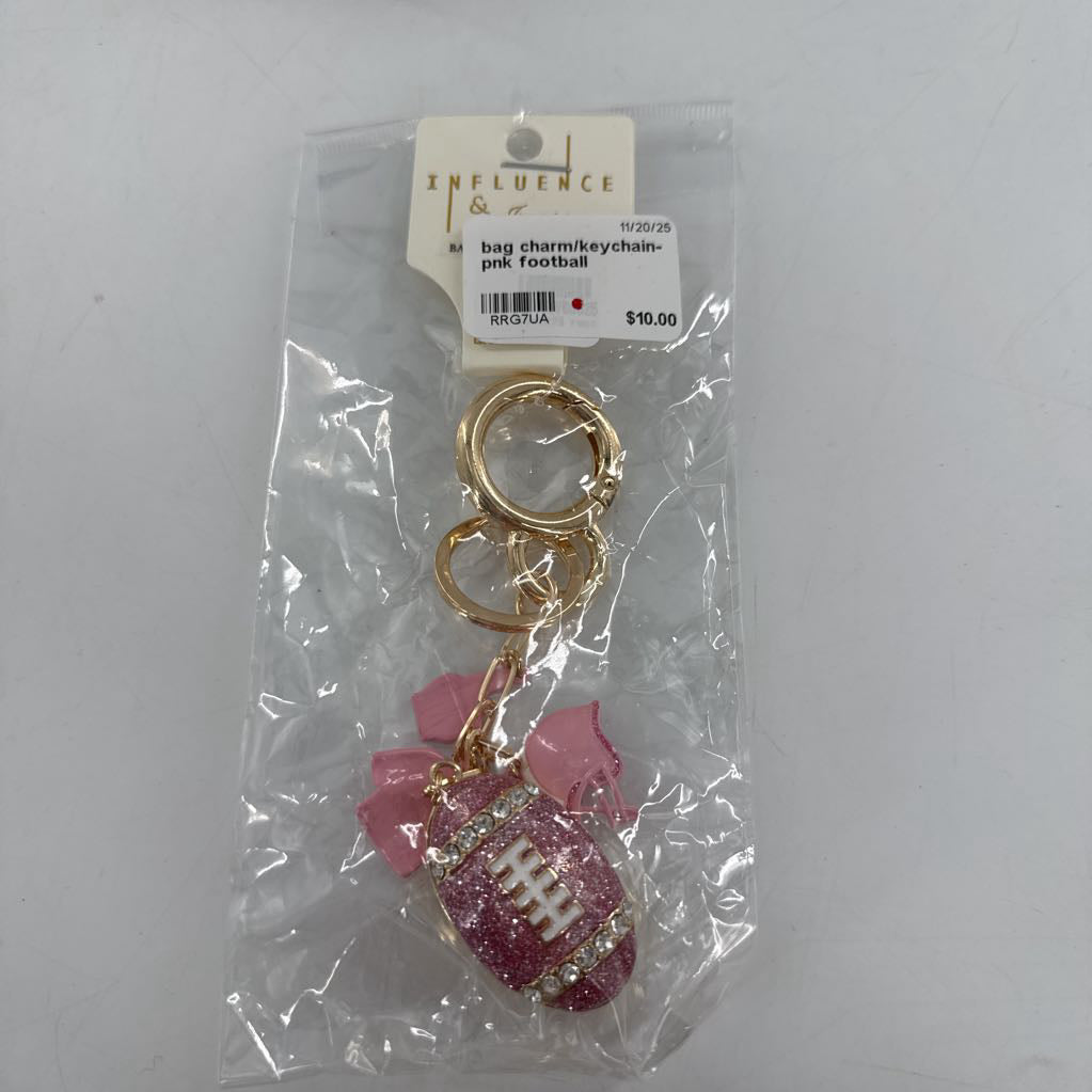 bag charm/keychain-pnk football