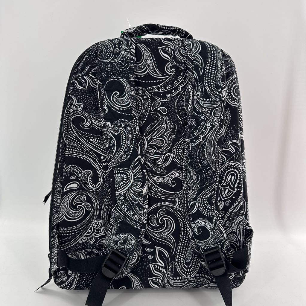 quilted paisley print backpack