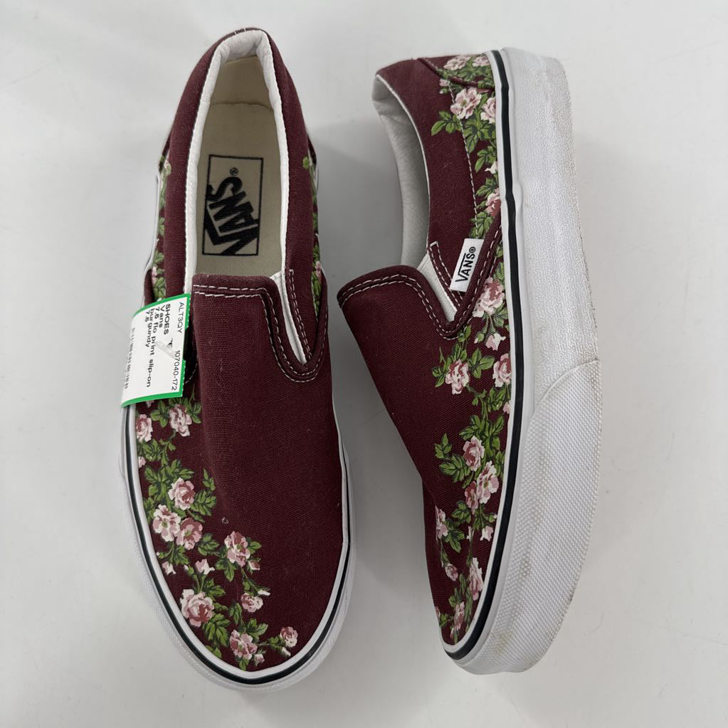 7.5 flo print slip-on sneaker