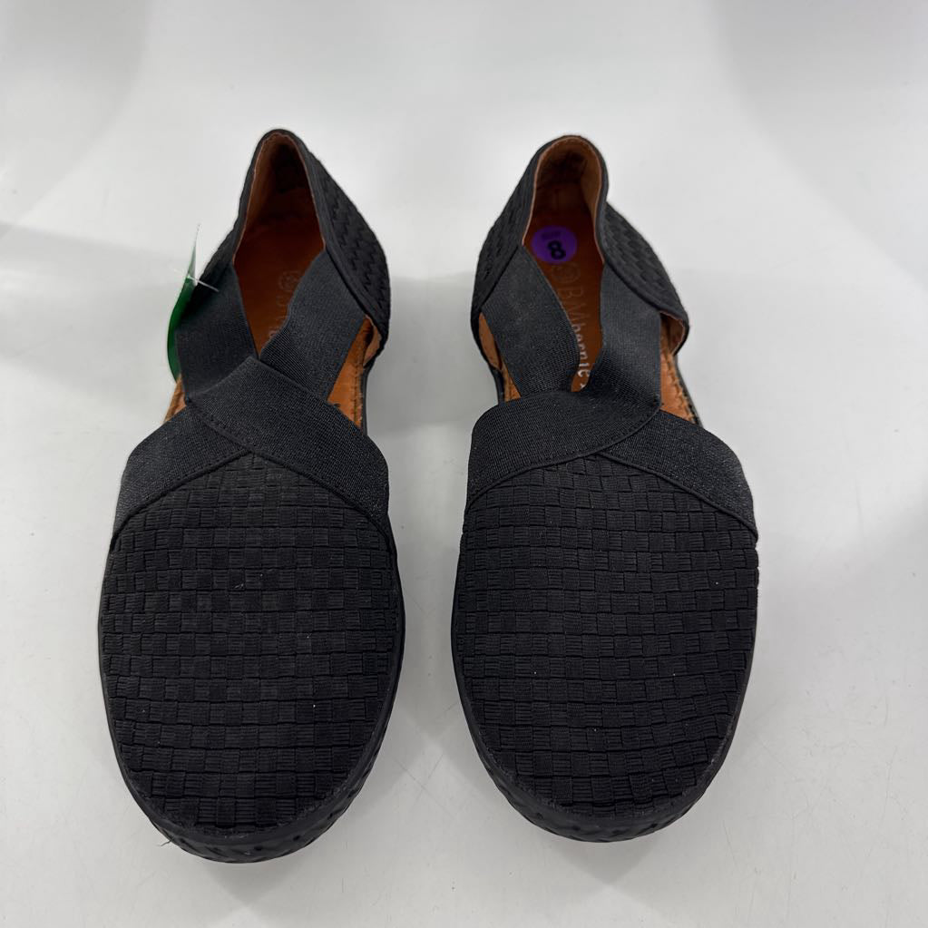 8 woven cut-out slip-ons