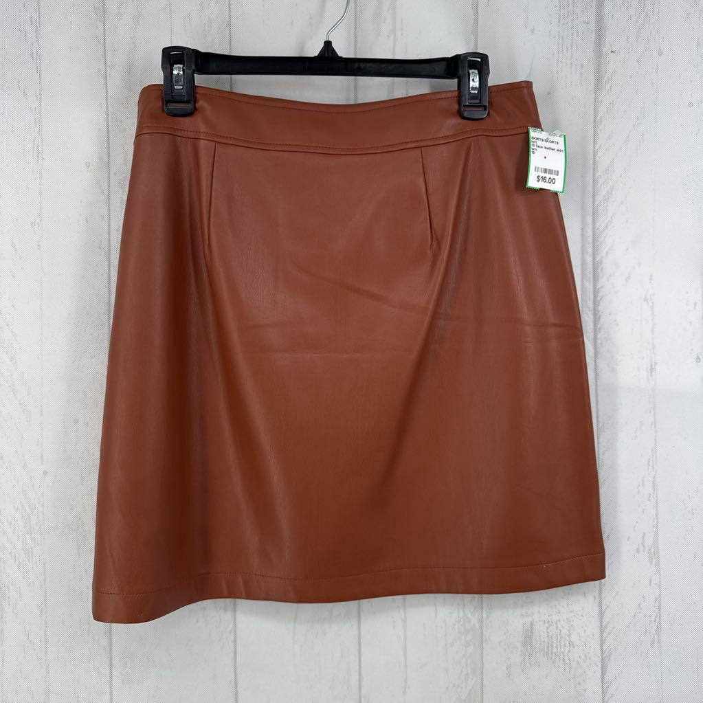 10 faux leather skirt