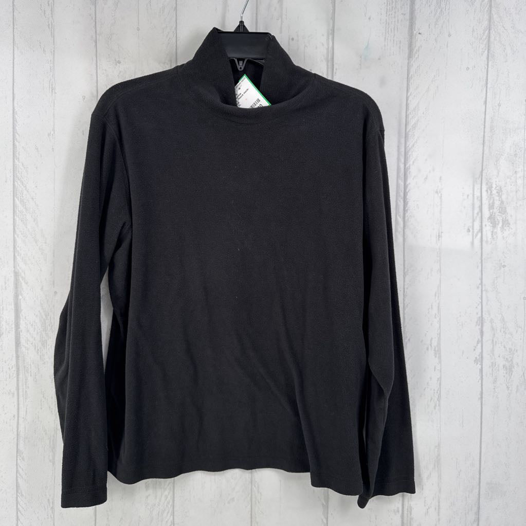 XL fleece mock-neck l/s top