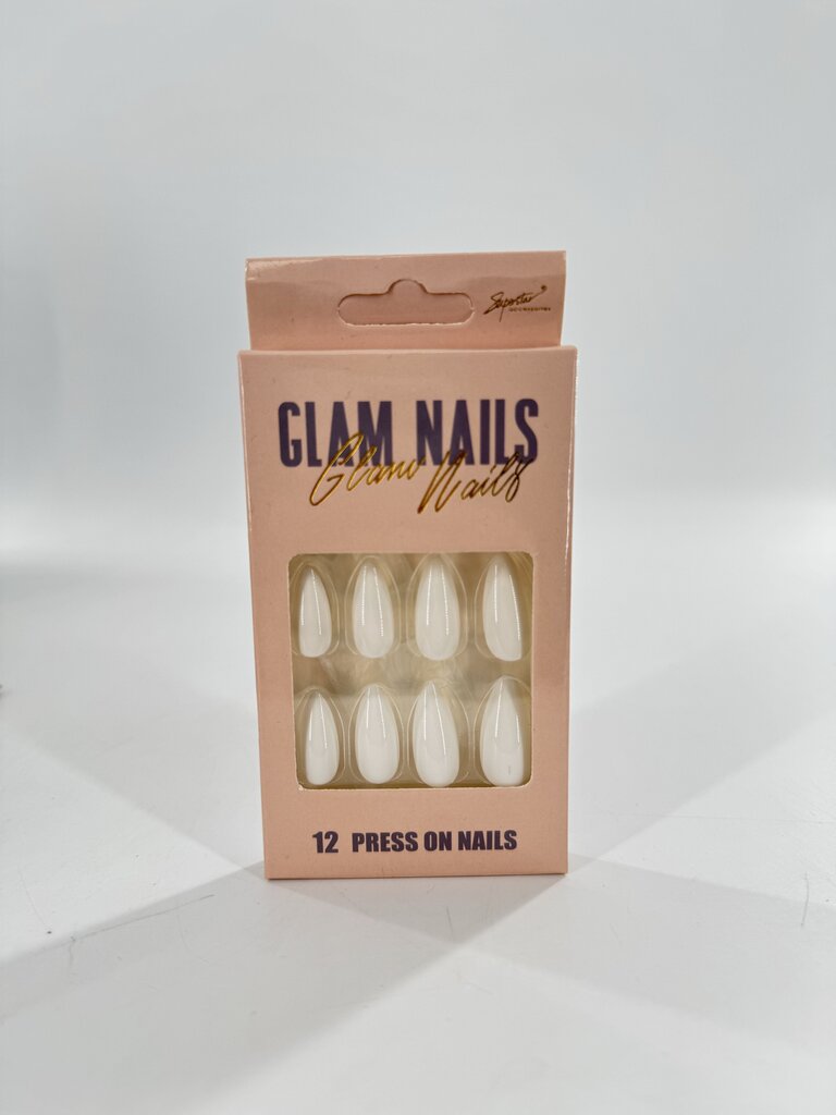 press on nails-wht