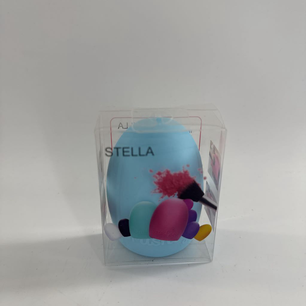 cosmetic brush silicone cleaner-blu