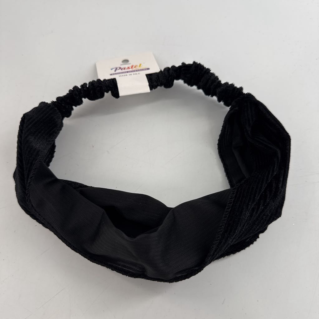 velour headband-blk