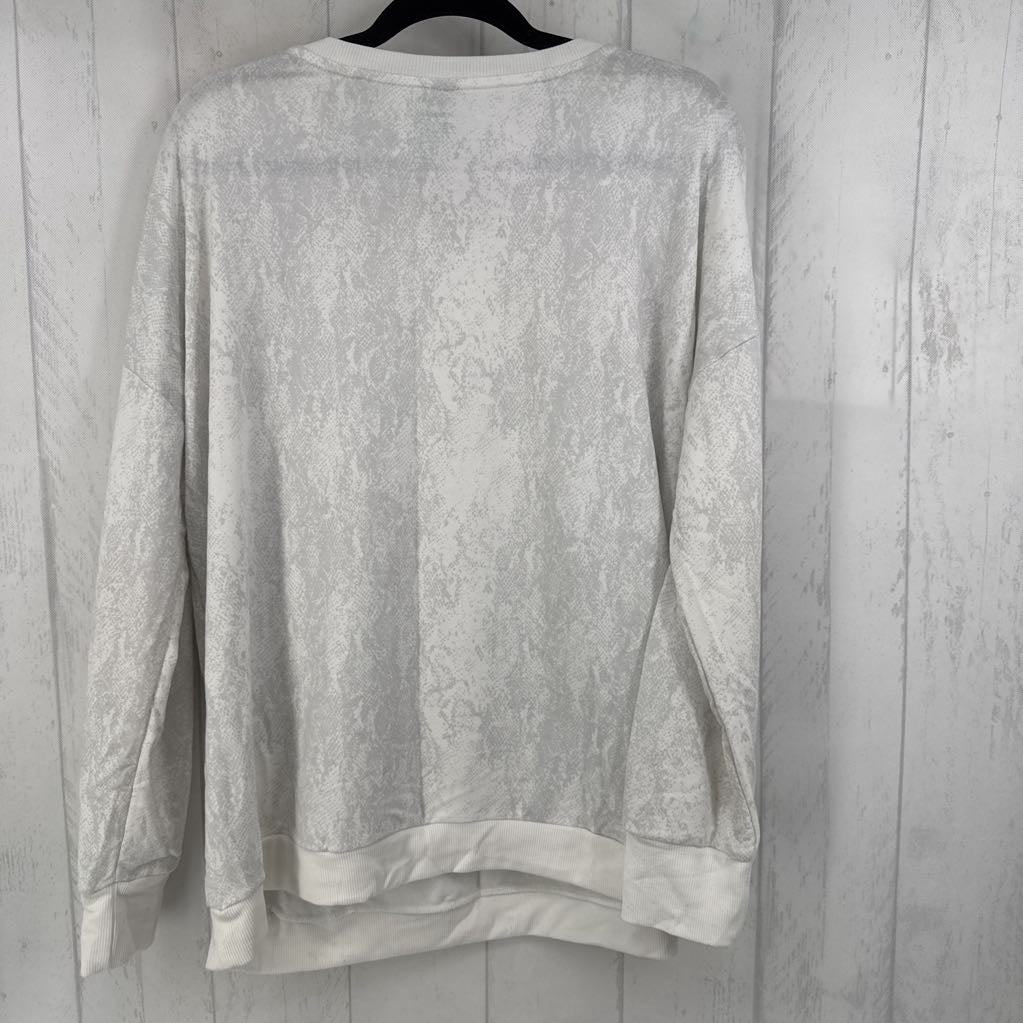 XXL snakeskin print crewneck sweatshirt