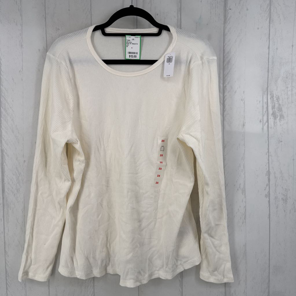 R20 2X ribbed l/s top