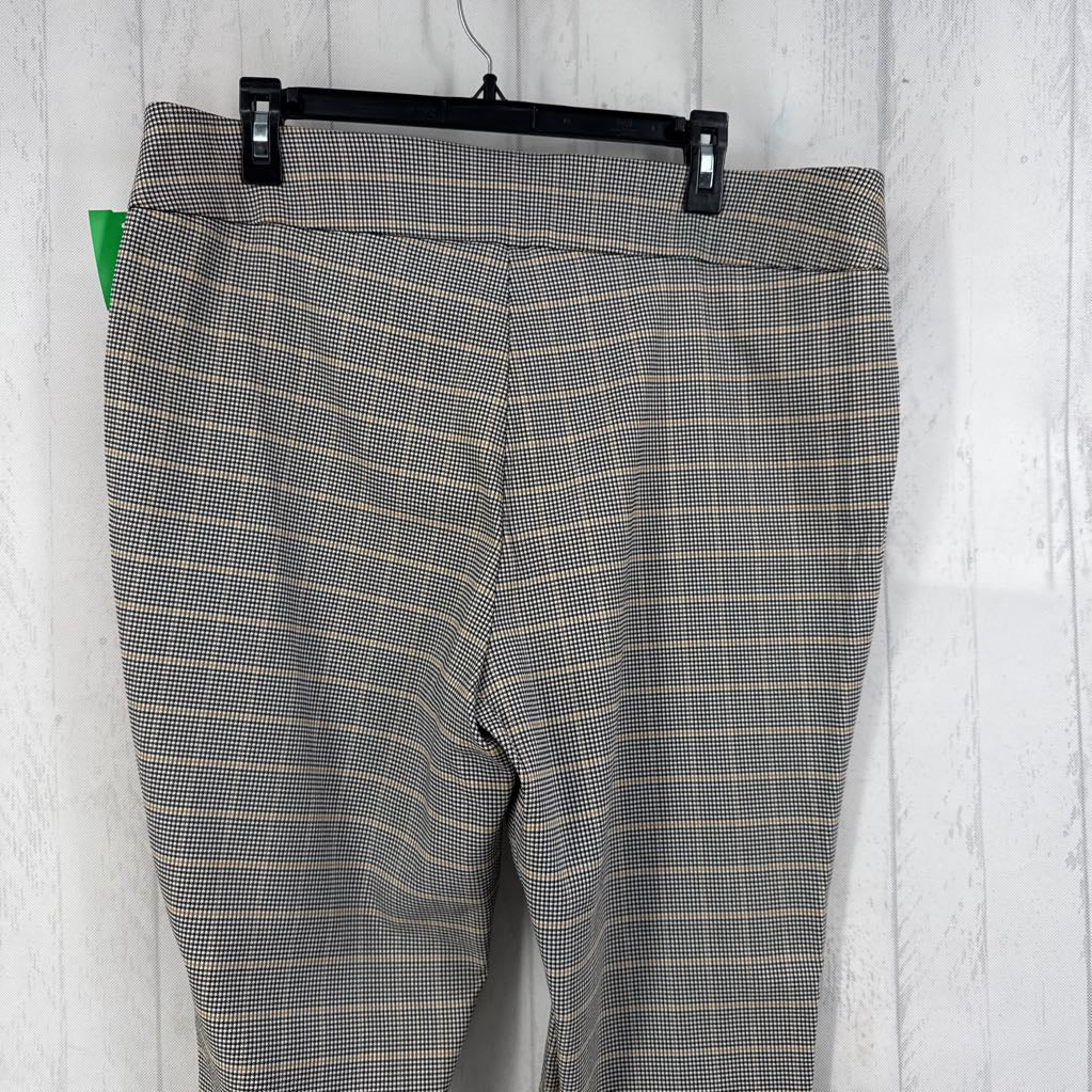 16 plaid pull-on pant