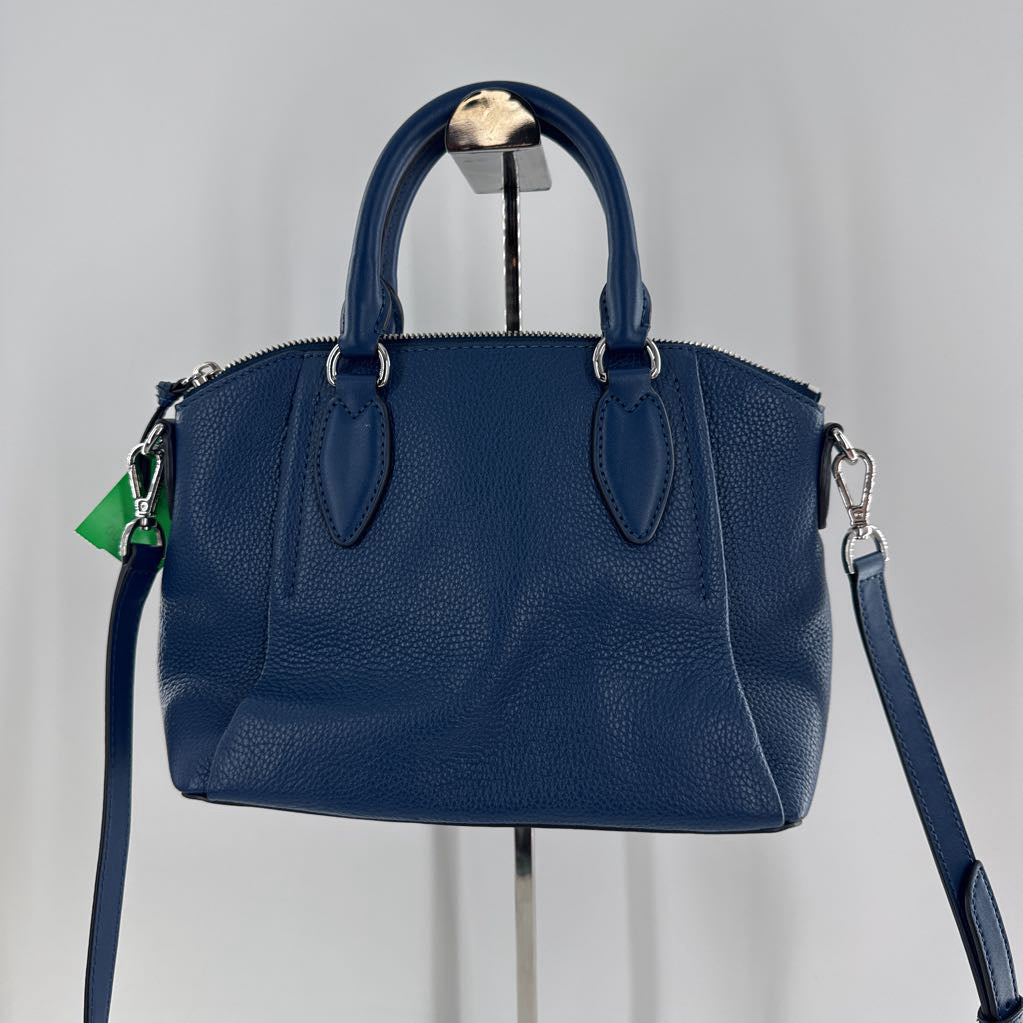 pebbled pleated satchel/crossbody