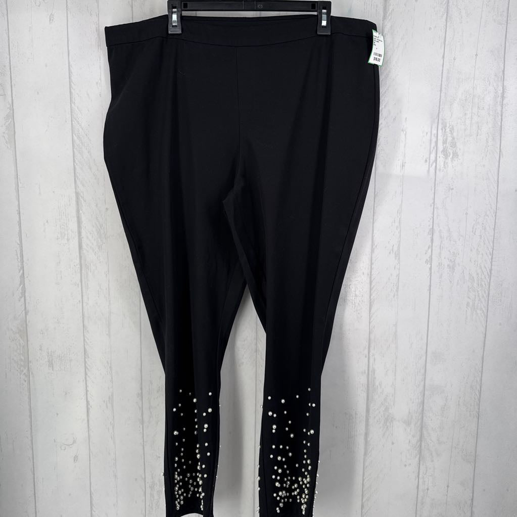 20w pearl embellished pants