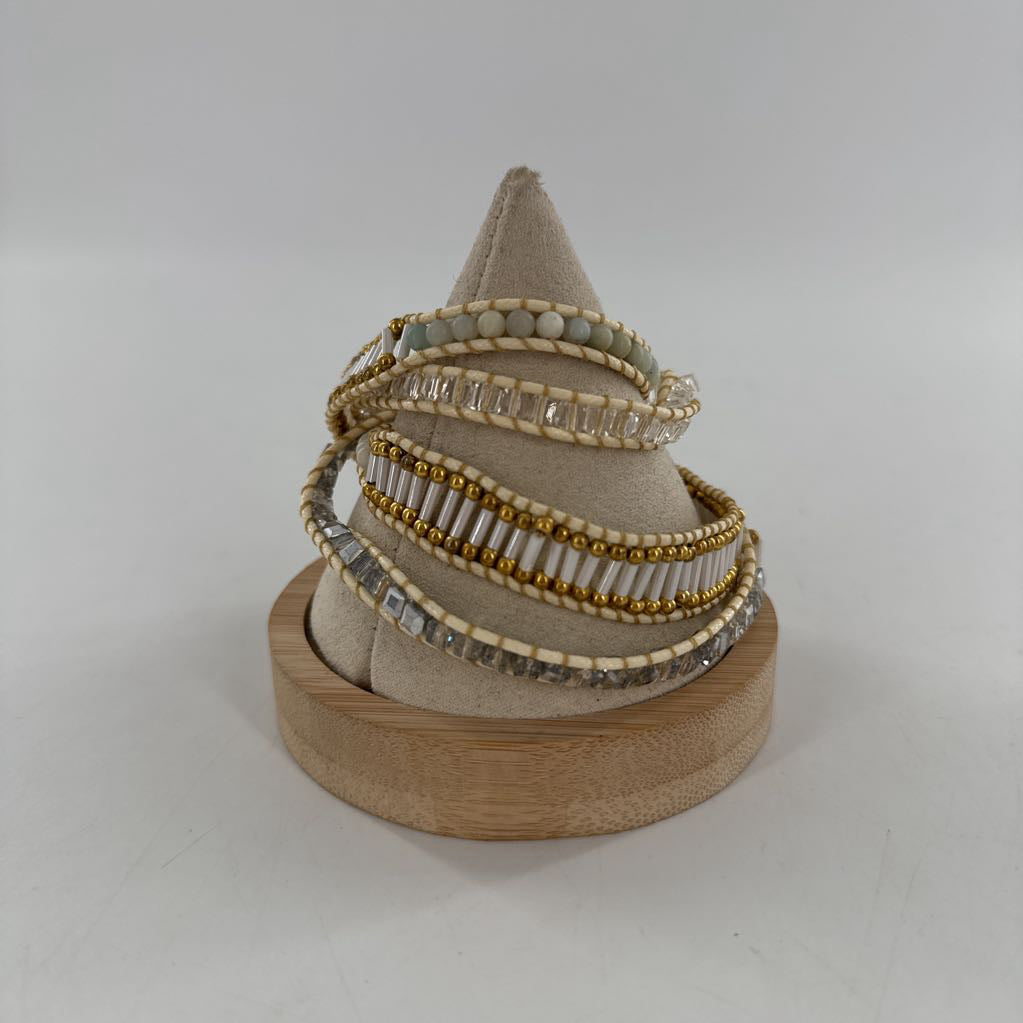 beaded wrap bracelet