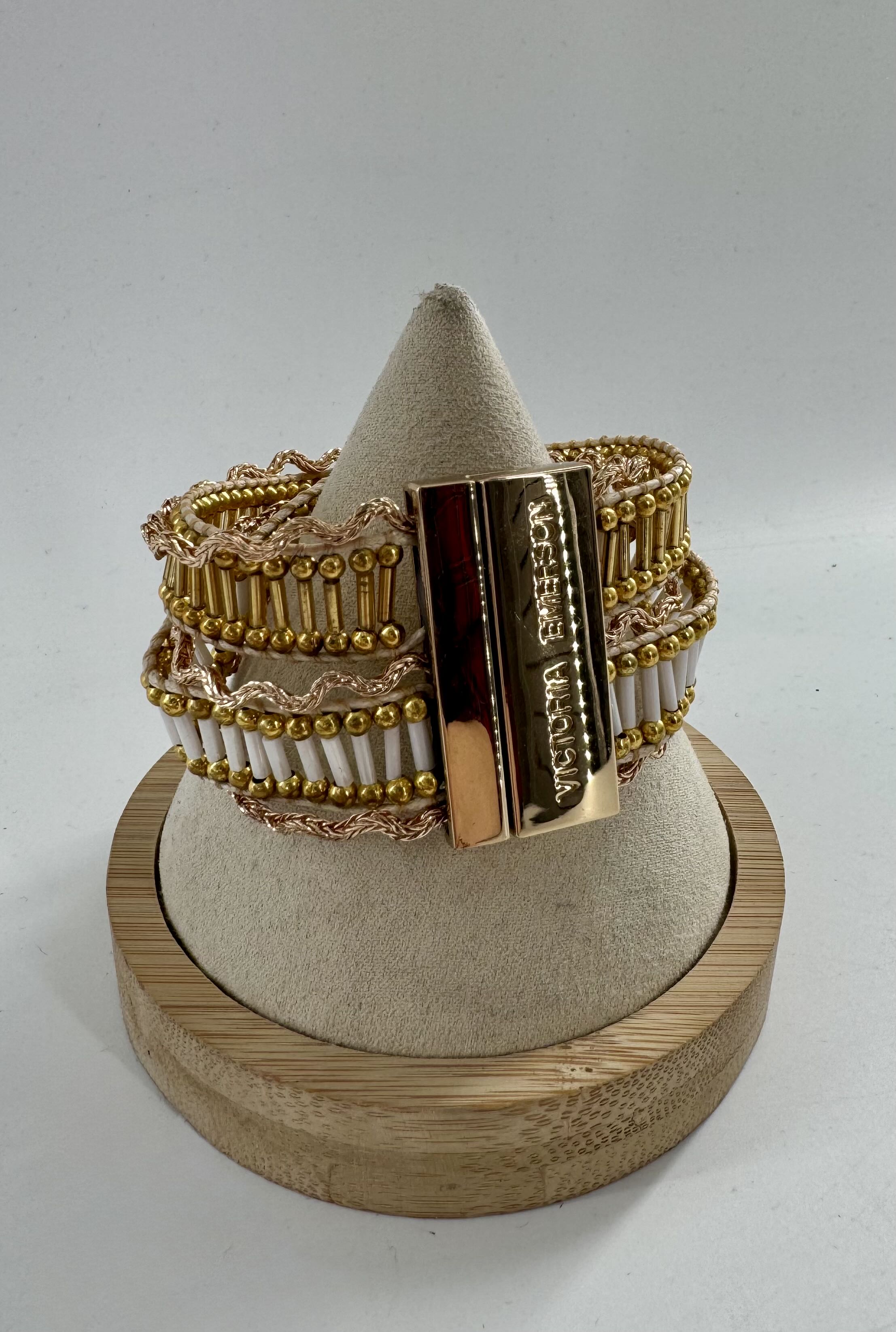 beaded wrap bracelet