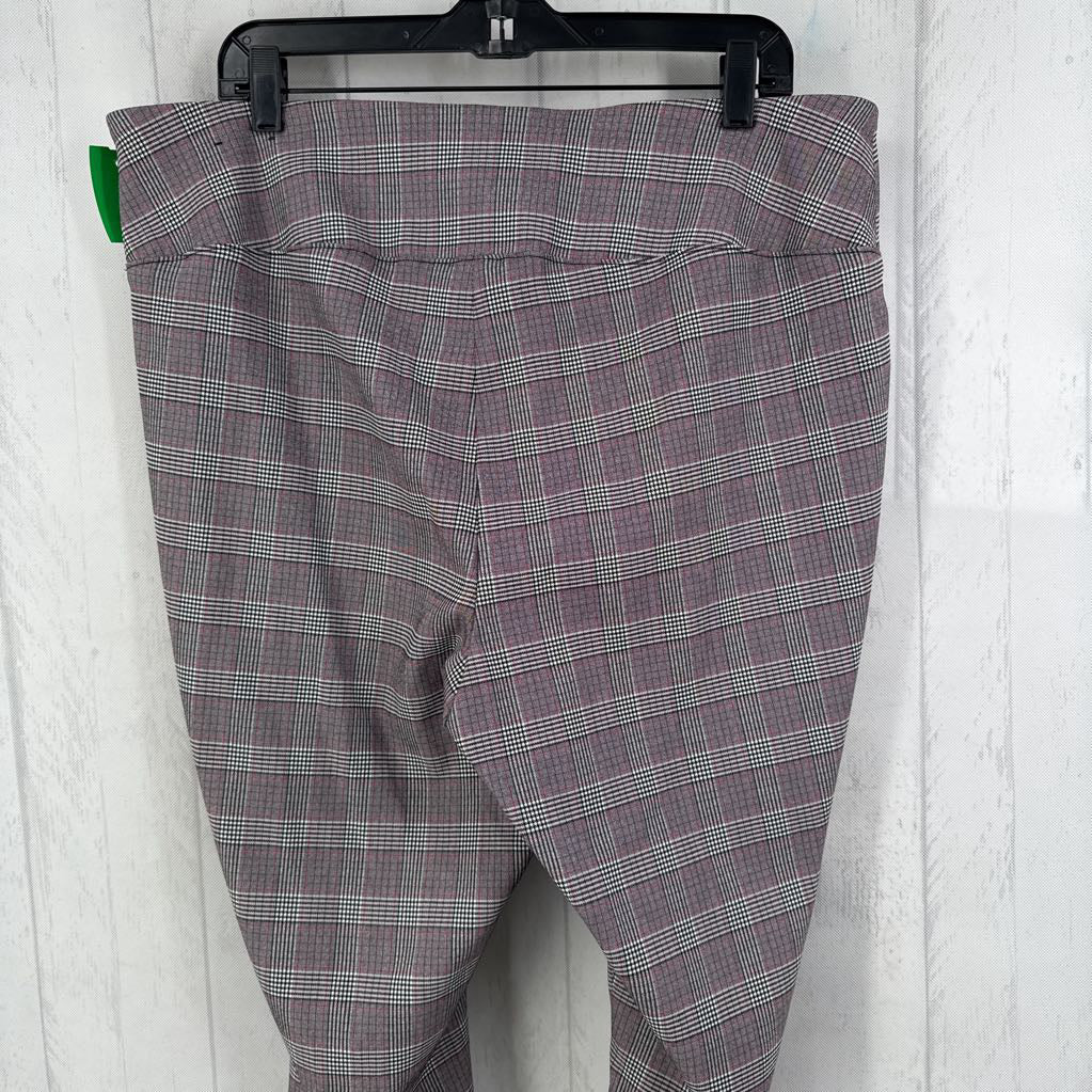 18 plaid pull on pants