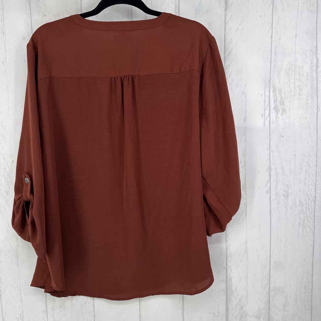 XXL tab slv v-neck top