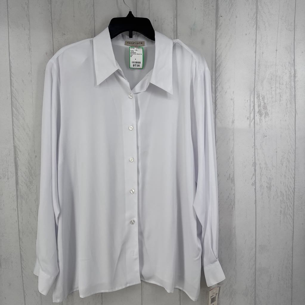 2X button down l/s top