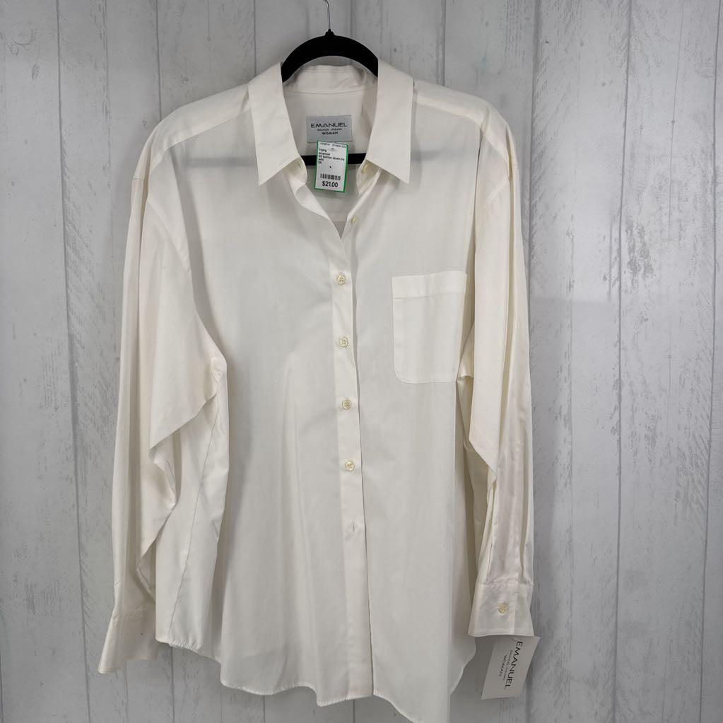 3X button down l/s top